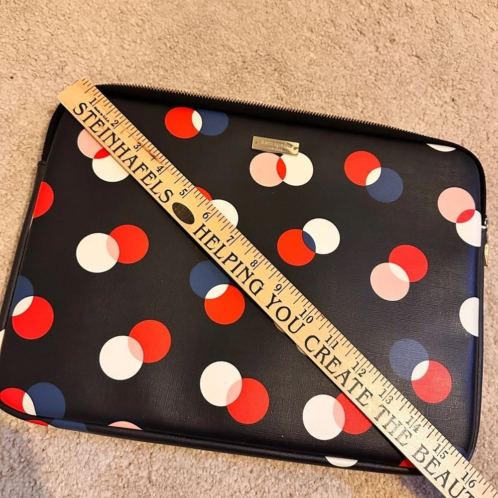 Kate Spade Padded Laptop / Tablet Sleeve Polka Dots Chic & Functional